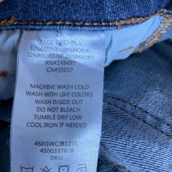 Sam Edelman The Kitten Raw Hem  Ankle Jeans Sz 28 - Picture 6 of 8